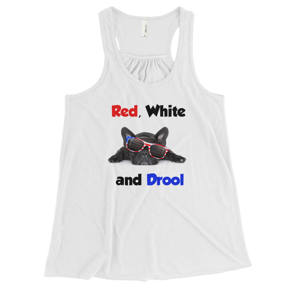 Red, White & Drool | Racerback Tank